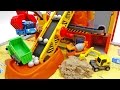 Tayo heavy equipment playset!! remicon excavator truck tower crane minibus Tayo