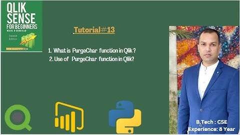 What is PurgeChar funcation in Qlik,QlikSense,QlikView, Clod,SaaS?PurgeChar()-script,chart function?