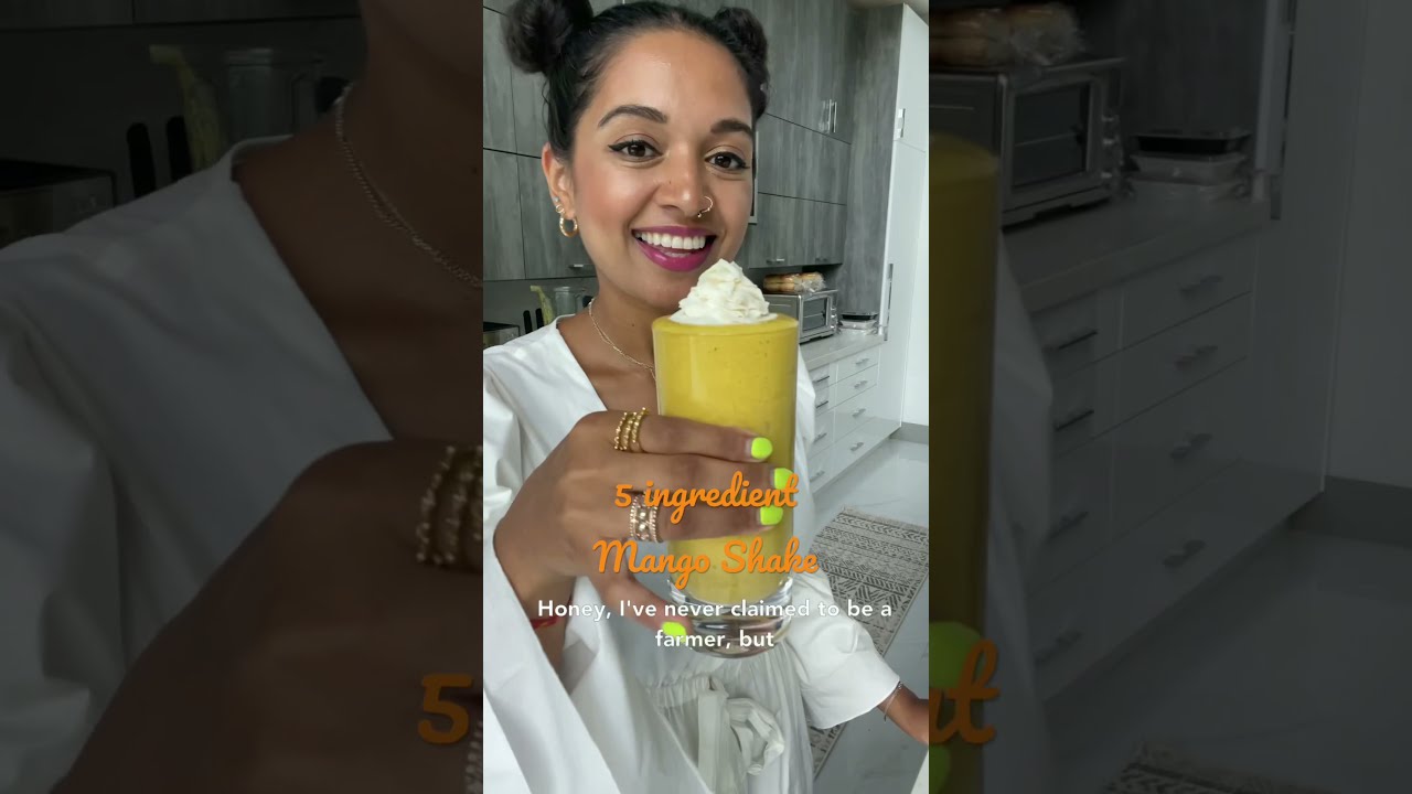 🥭5 INGREDIENT VEGAN MANGO SHAKE🥭 