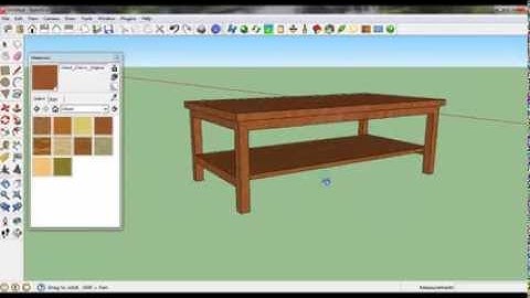 Sketchup tutorial Belajar membuat meja sederhana