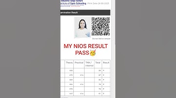 NIOS RESULT OUT 2025 | NIOS APRIL EXAM Result Check | kriscapeducation | #shorts #result#nios#result