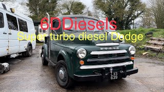 1948 Dodge B1 super turbo diesel OM606 restomod sleeper pick up truck