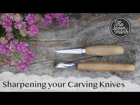 Sharpening your carving knives using The Spoon Crank's sharpening