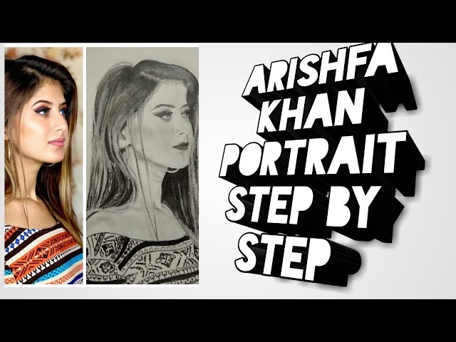 Drawing Arishfa Khan (part 1) | how to draw Arishfa Khan's sketch  (outlines) - YouTube