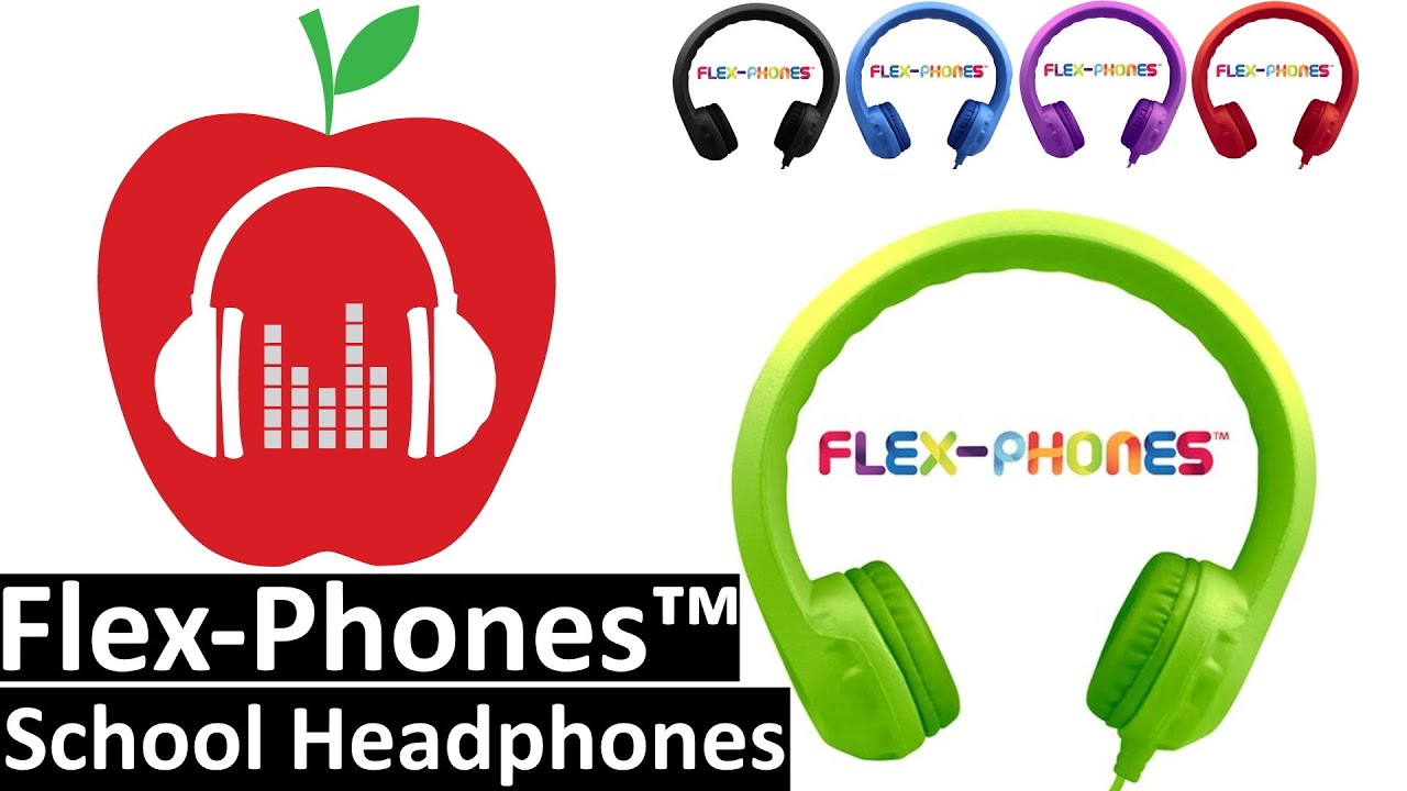 HamiltonBuhl Flex-Phones™ School Headphones For Ages 3-5. Durable, Safe and Fun.