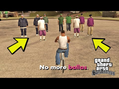 GTA SAN ANDREAS İLK GÖREVDE  BALLAS ÖLDÜRÜNCE BAKIN NE OLUYOR ?