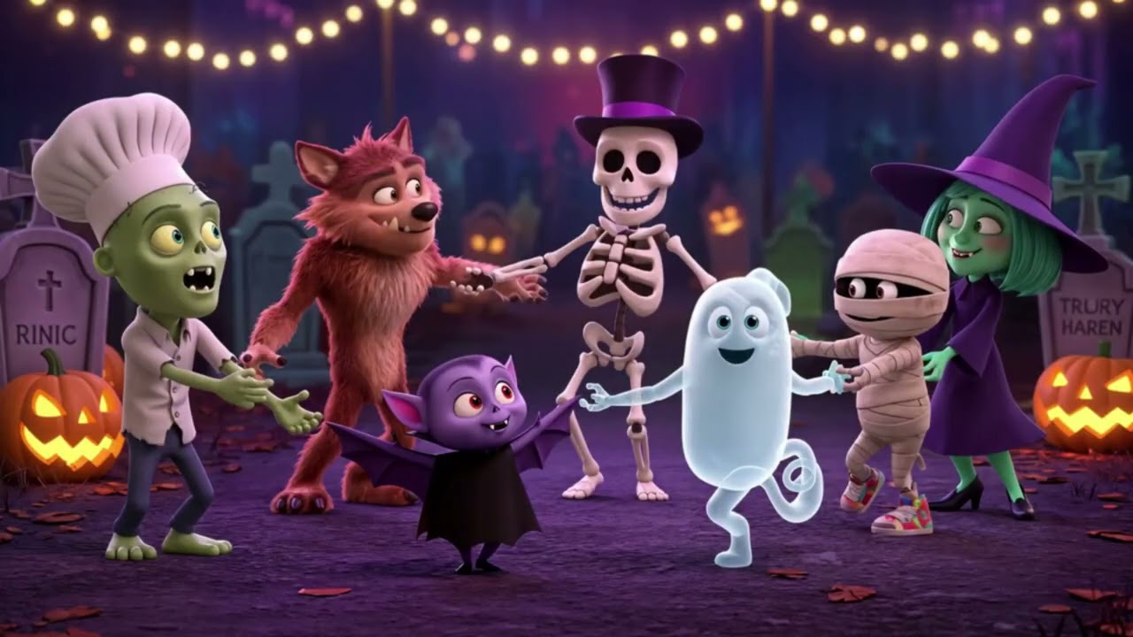 Monster Friends Halloween Song 👻   Fun Spooky Dance for Kids   Fidget Friend Rhymes