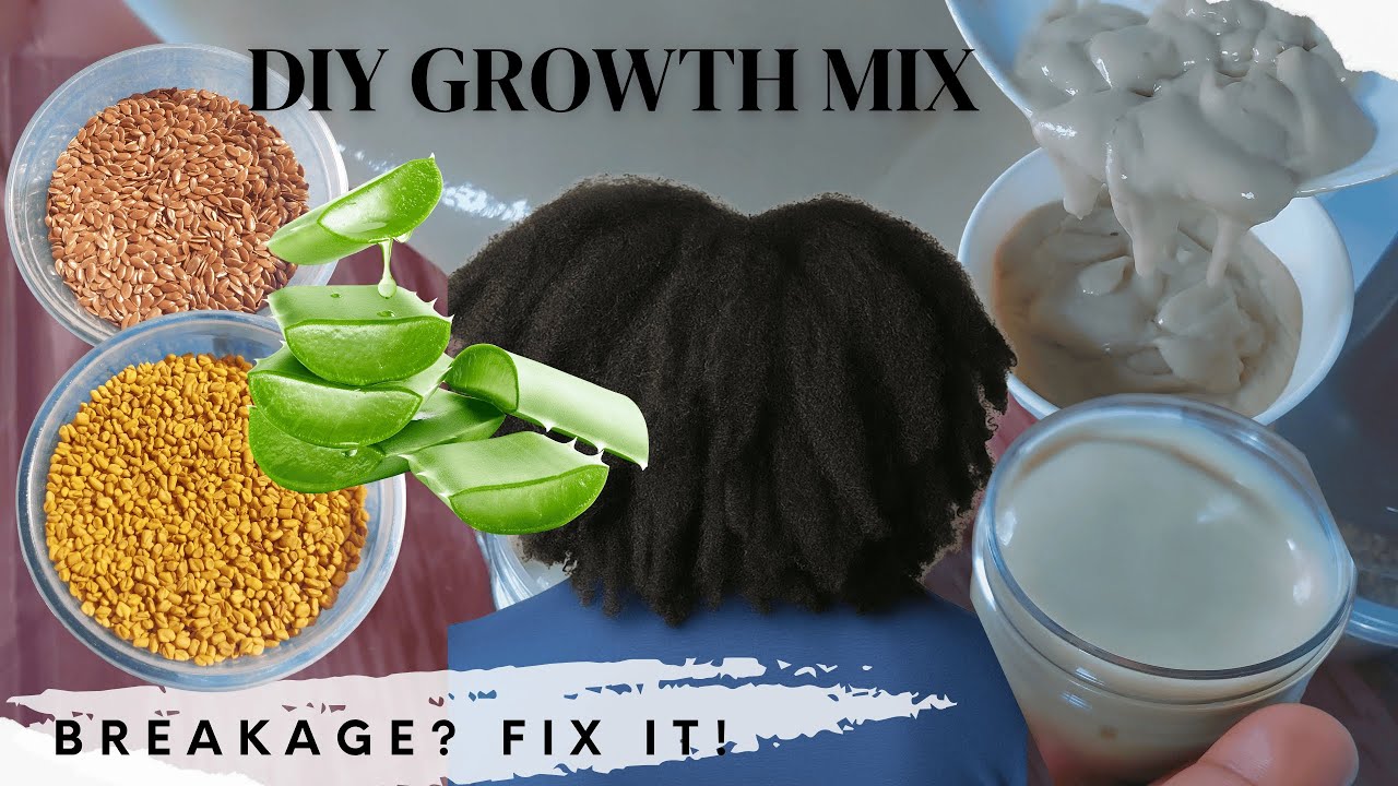 The Most Powerful DIY Deep Conditioner For Natural Hair Growth | Flaxseed + Fenugreek