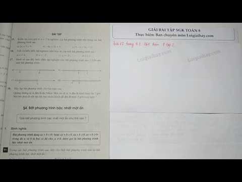 Video Giải bài 17 trang 43 SGK Toán 8 tập 2 - youtube