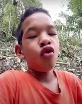 mentahan gift whatsapp bocah teriak