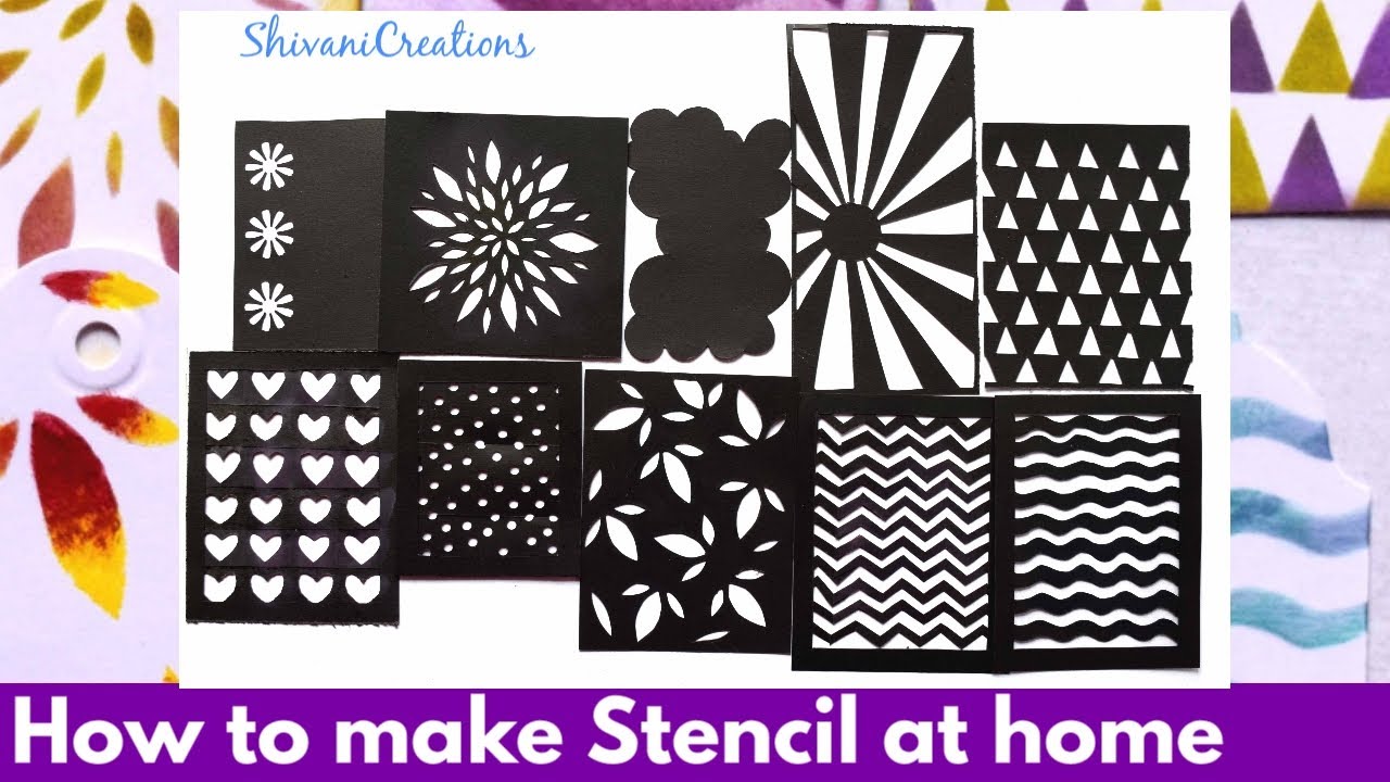 How To Make Stencils At Home In 10 Different Styles Kirigami Stencil
