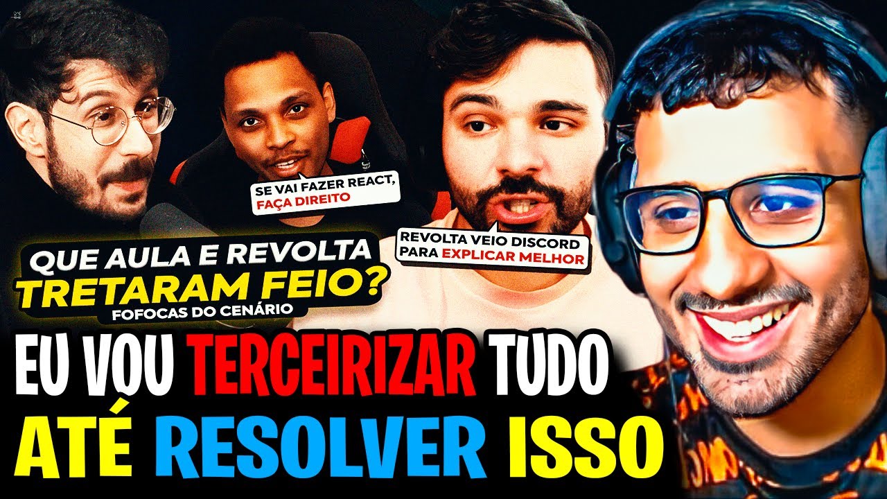 🚨 TRETINHA? ABSOLUT REAGE AO VÍDEO DO QUE AULA SOBRE REACTS + CALL DO MINERVA E REVOLTA