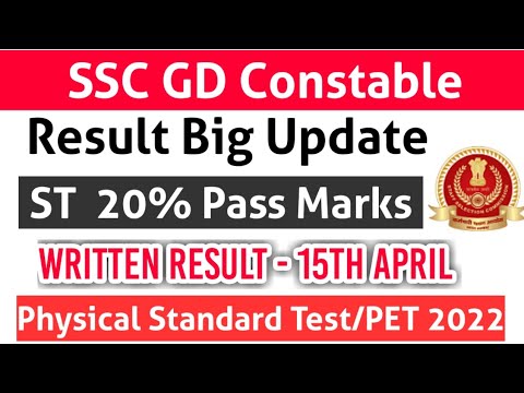 SSC GD Constable Result STSC 20 Pass Mark Physical Test 2022 Written Result Bodo Job Info