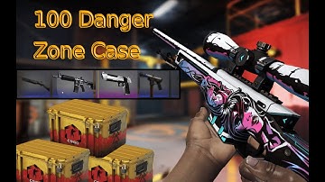 Opened 100 Danger Zone Case