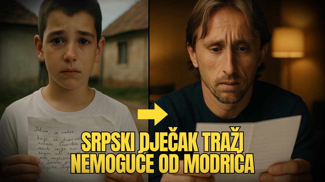 Srpsko dijete piše Luki Modriću tražeći liječničku pomoć — Njegov odgovor mijenja sve
