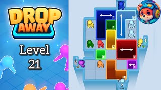 Drop Away Level 21 – Puzzle Game Walkthrough & Solutions | Mobile Gameplay 