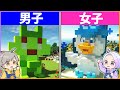 【ポケモンSV】男子と女子が作る「ポケモン」はどっちが凄い！？【マイクラ/まいくら/Minecraft】