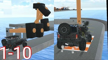 Crash Master 3D - All Levels #1-10 Android, iOS Gameplay | Kick Tom