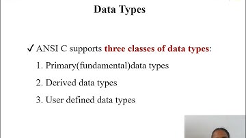 Data Types | C Programming | SNS Institutions