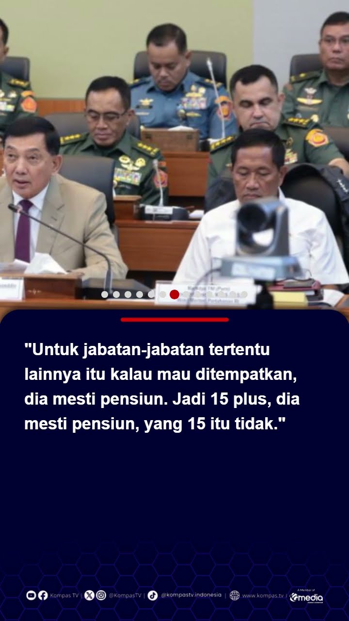 Menhan Tegaskan Prajurit TNI Aktif Harus Pensiun jika Duduki Jabatan Sipil Tertentu #tni #menhan