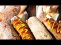 ASMRチーズホットドッグを作って食べる！食べる音 咀嚼音強め音フェチ Eating Sound 無言【スイーツちゃんねるあんみつのおやつ】