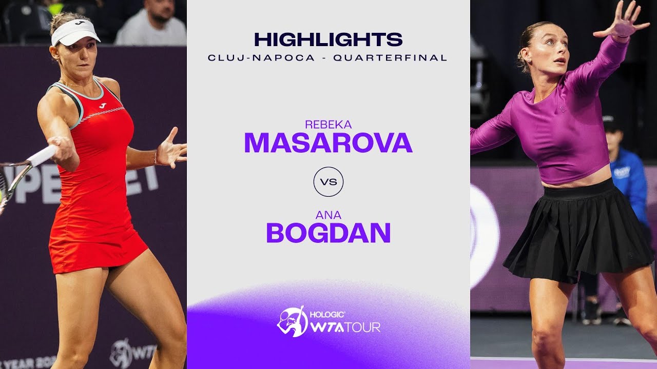 Rebeka Masarova vs. Ana Bogdan | 2023 Cluj-Napoca Quarterfinal | WTA Match Highlights