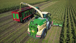 Maisernte 2023! Maishäckseln mit Krone BIG X 1180 Häcksler/ JohnDeere und Fendt Traktoren