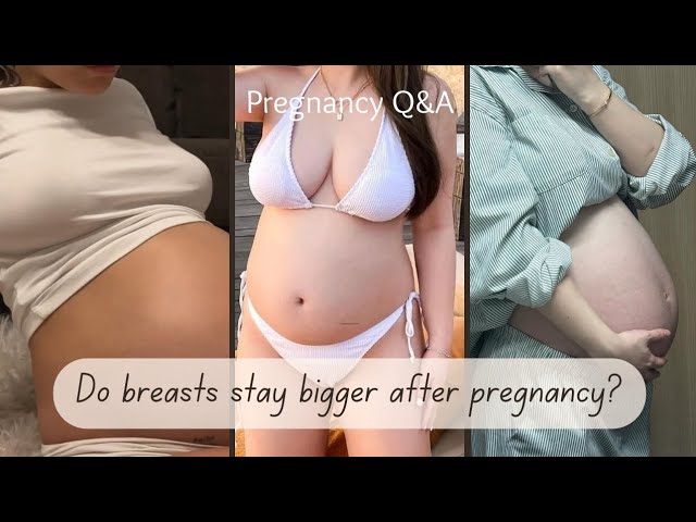 Do breasts stay bigger after pregnancy?  Pregnancy Q&A @MomToBeAdventure  