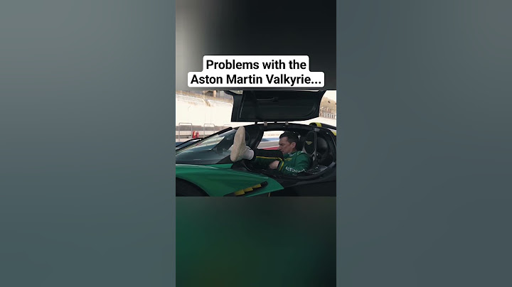 Problems with the Aston Martin Valkyrie...