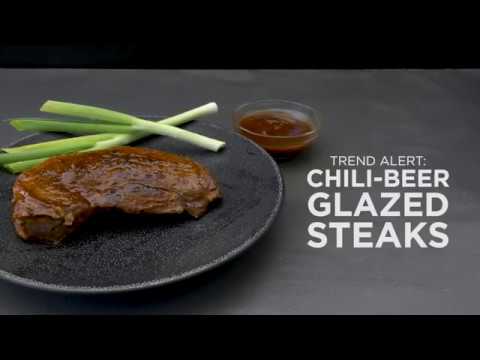 Chili-Beer Glazed Steak