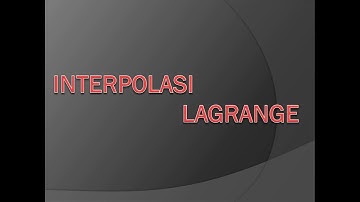 Metode Interpolasi Lagrange