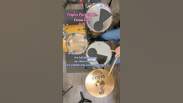 Triplet Paradiddle Drum Fill (excerpt) #triplets #paradiddle #drumfill #shorts #drumshorts #drums