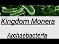 Biological Classification--Kingdom Monera- Archaebacteria
