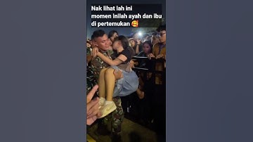 Nak inilah momen ayah dan ibu bertemu dulu‼️🥰 #shorts #tni #brimob #kopassus