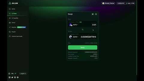 How to swap in zkLink