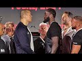 Zhilei zhang and deontay wilder have intense saudi face off after heated 5 vs 5 press conference
