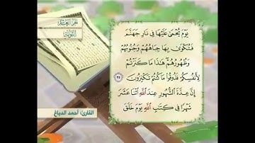 آية ٣٥ سورة التوبة القارئ أحمد الدباغ