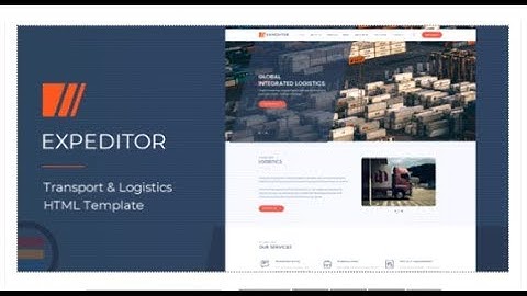 eXpeditors - Transport & Logistics Responsive HTML5 Template | Themeforest Templates
