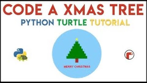 Python Code to draw Christmas Tree