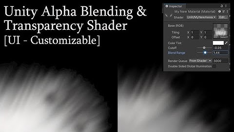 Unity Tutorial: Custom Alpha Blending & Transparency Shader (Code Provided, Sprite 2D Tested)