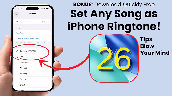 (iOS 26) How to set ANY Song as iPhone Ringtone - Free and No Computer!