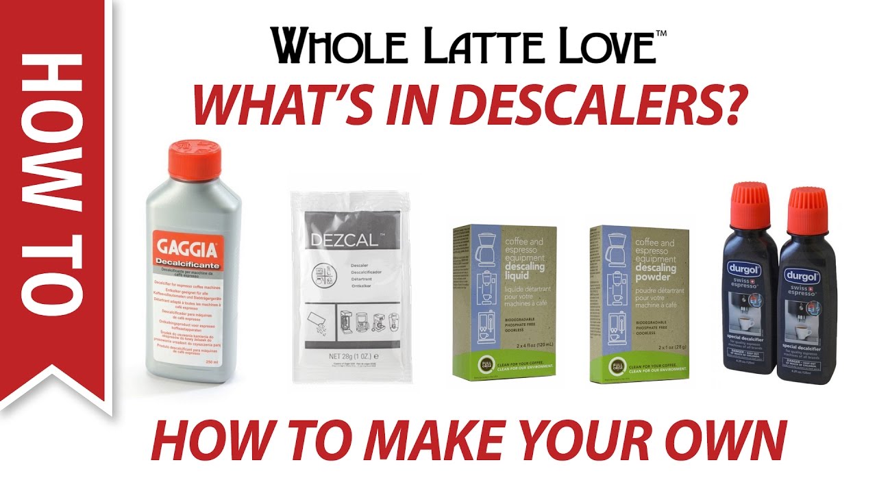 What's in Espresso Machine Descaling Products and How to Make Your