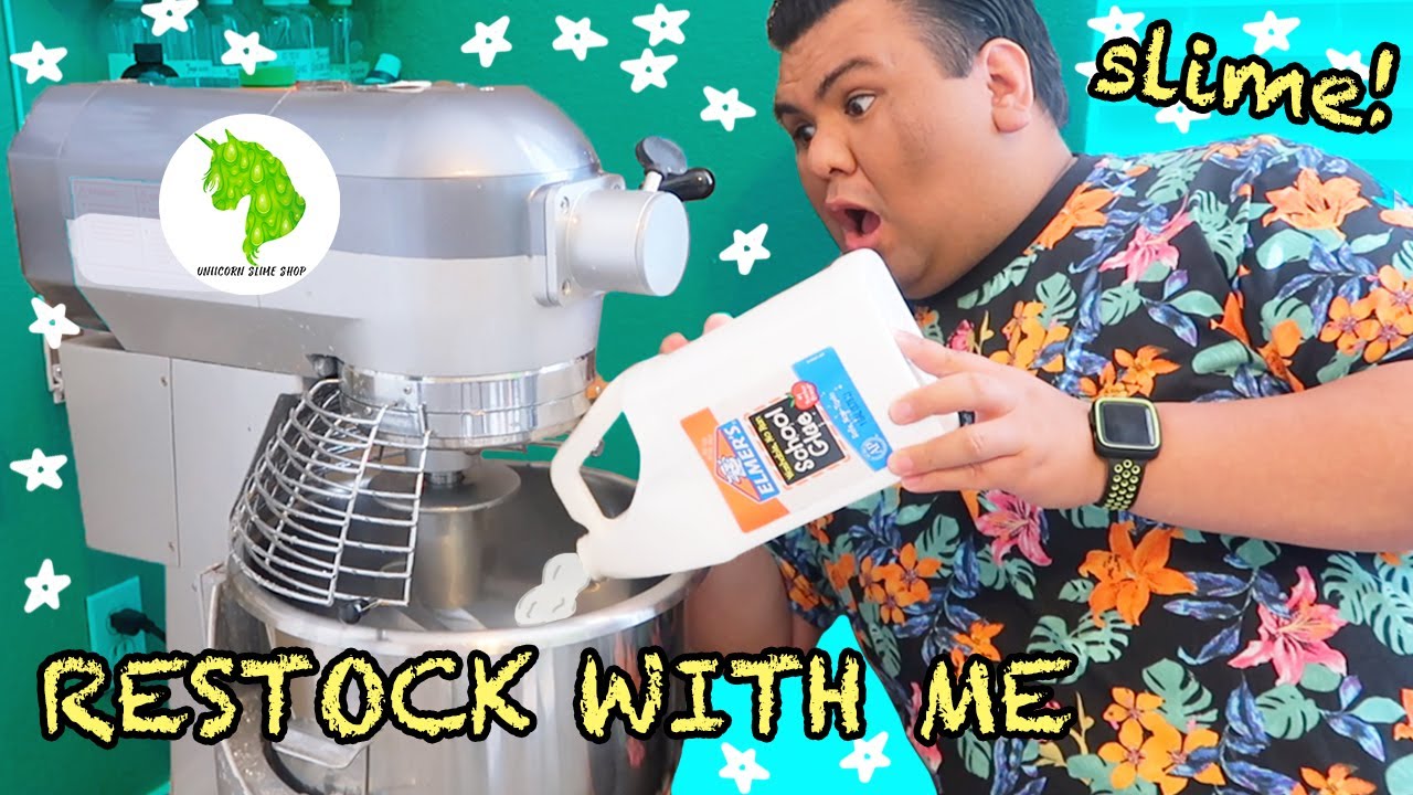 RESTOCK MY SLIME SHOP WITH ME FOR MY BIRTHDAY! Uniicorn