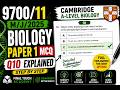 9700/11/M/J/2025 Biology Paper 1 | Q10 Explained Step by Step (MCQ)