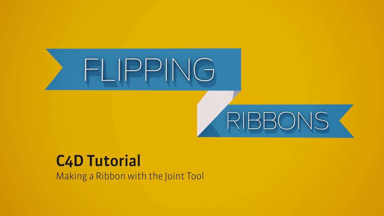 Cinema 4D Tutorial Joint Tool and Binding to Make a Ribbon YouTube