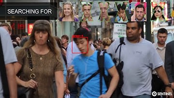 Sentinel Watch - Facial Recognition Over a Crowd