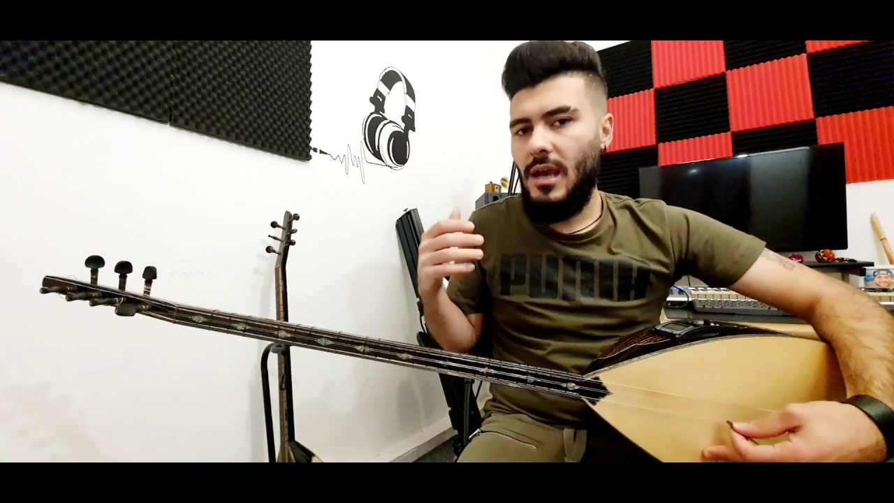 تعليم تقاسيم ومواويل على البغلمة(الطمبور) من مقام الكورد/البيات/الحجاز الدرس 25