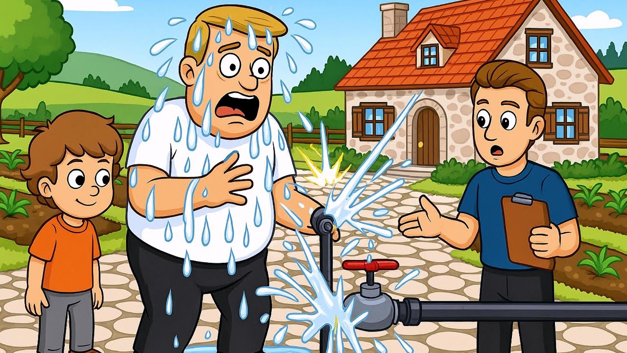 Trump’s Water Pipe Disaster! 💦😂 Donald Trump’s Funniest Farm Fail | Viral Funny Animation