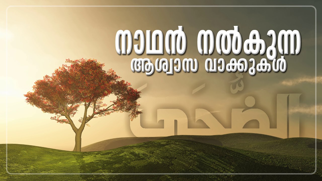 നാഥൻ നൽകുന്ന ആശ്വാസവാക്കുകൾ (Explanation of  Surah Ad-Duhaa)-Malayalam