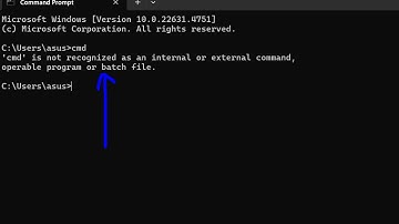 How to fix cmd is not recognized as an internal and external command Error